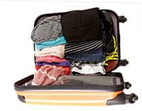 Suitcase - overstuffed